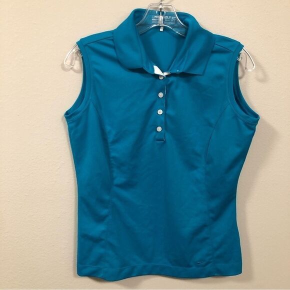 Nike Dri Fit Women's Light Blue Golf Tank Top size medium - Picture 1 of 6